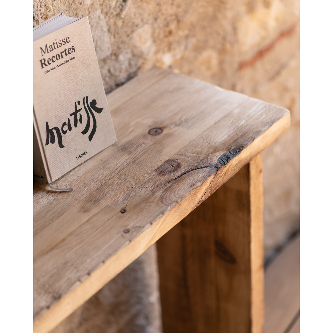 Consolle rustique en bois massif de 109x80cm Hauteur: 80 Longueur: 109 Largeur: 29