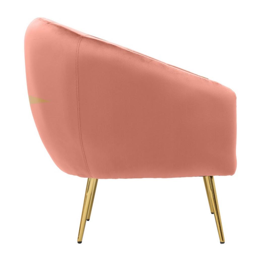 Poltrona design Luxury we Home in velluto rosa