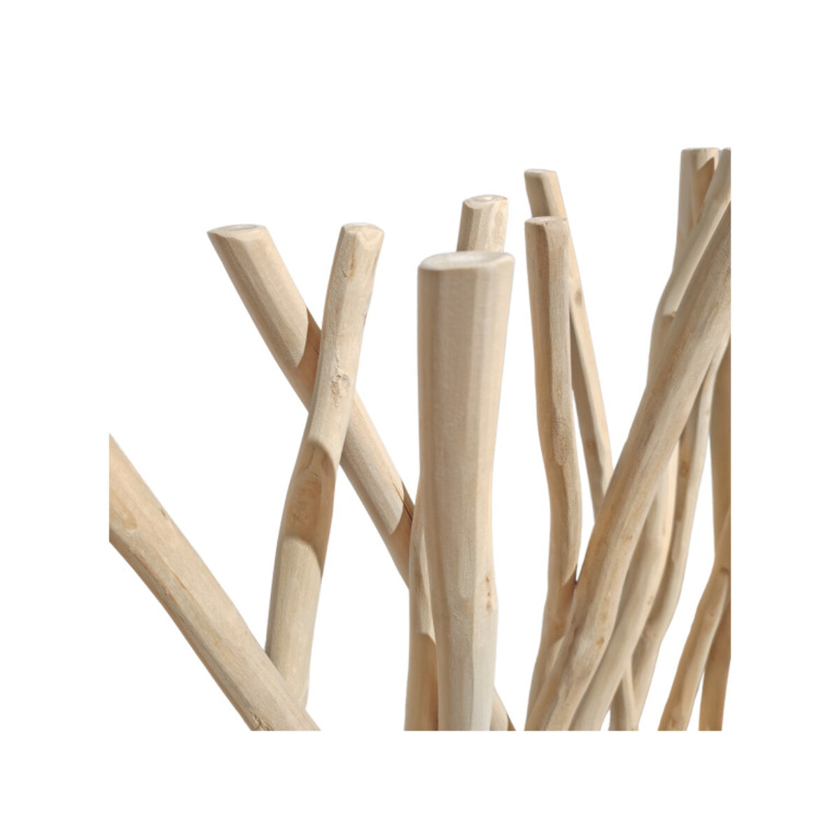 Paravent en bois de teck blanchi H180 cm - JESSIE