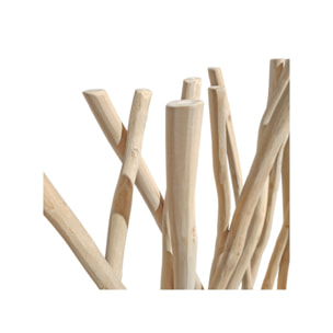 Paravent en bois de teck blanchi H180 cm - JESSIE