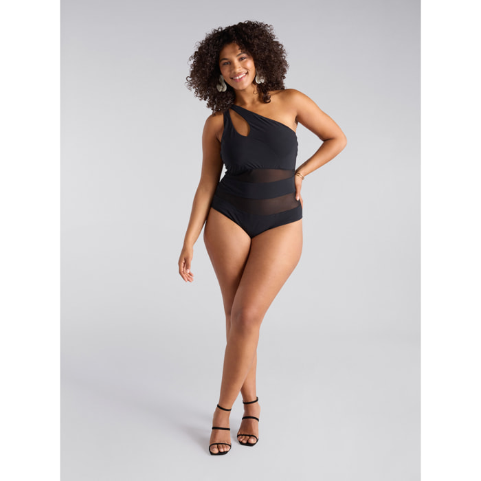 Fiorella Rubino - Costume intero monospalla - Nero