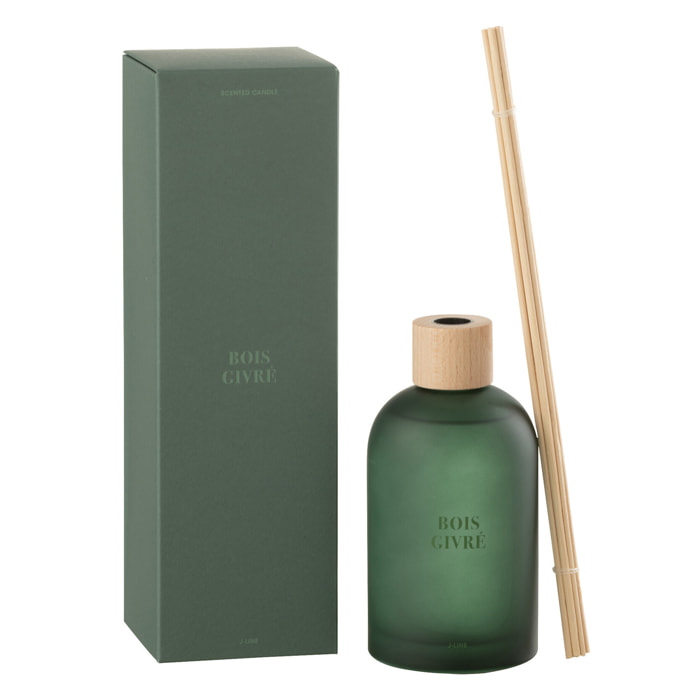 J-Line Bâtonnets parfumés Accords Essentiels - Bois Givré - vert - 250 ml