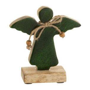 J-Line figurine Engel Op Voet Vernist - bois - vert - small