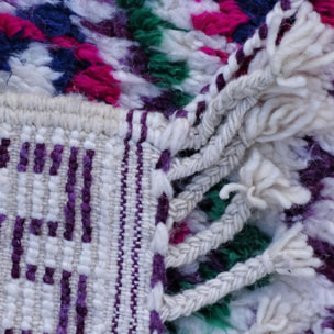 Authentique tapis Berbère en laine, entièrement noué main au Maroc