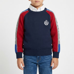 Girocollo finezza 7 intarsio special Polo Club St Martin Blu