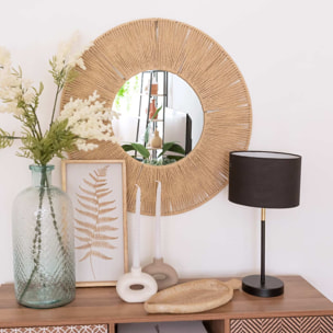 Miroir rond brodi naturalle 60cm