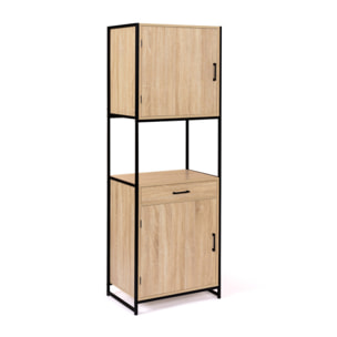 Meuble cuisine Memphis 2 niveaux 60x170cm