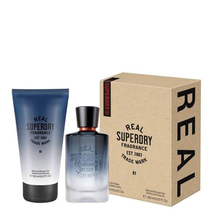 Real 01 Pour Homme - Coffret Eau de Toilette 150ml + Gel Douche Parfumé 150ml