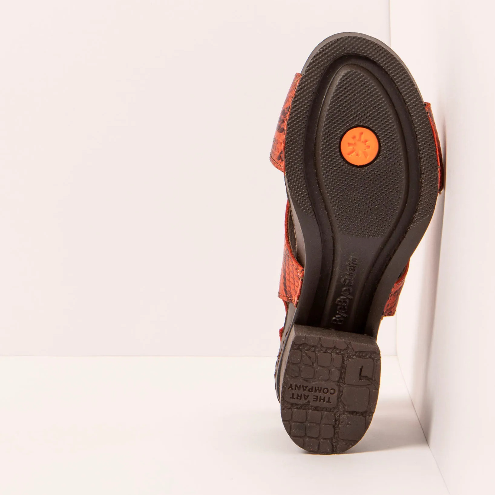 Sandalias con tacón 1878 SNAKE TEJA/ I WISH color Teja