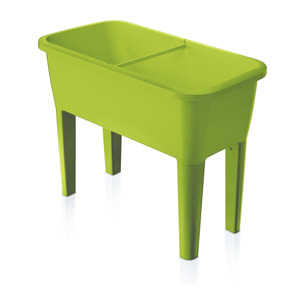 Huerto Urbano con invernadero de 52 litros en polipropileno 77 x 38 x 82 cm color pistacho