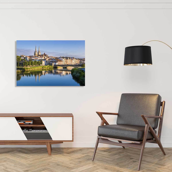 Tableau sud ouest bayonne et la nive  Toile imprimée