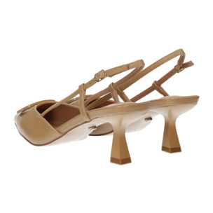 Décolleté sling back Donna Tata Italia Beige