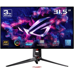 Ecran PC Gamer ASUS ROG SWIFT 32" 4K 240Hz OLED HDR10+ HDMI 2.1 G-Sync