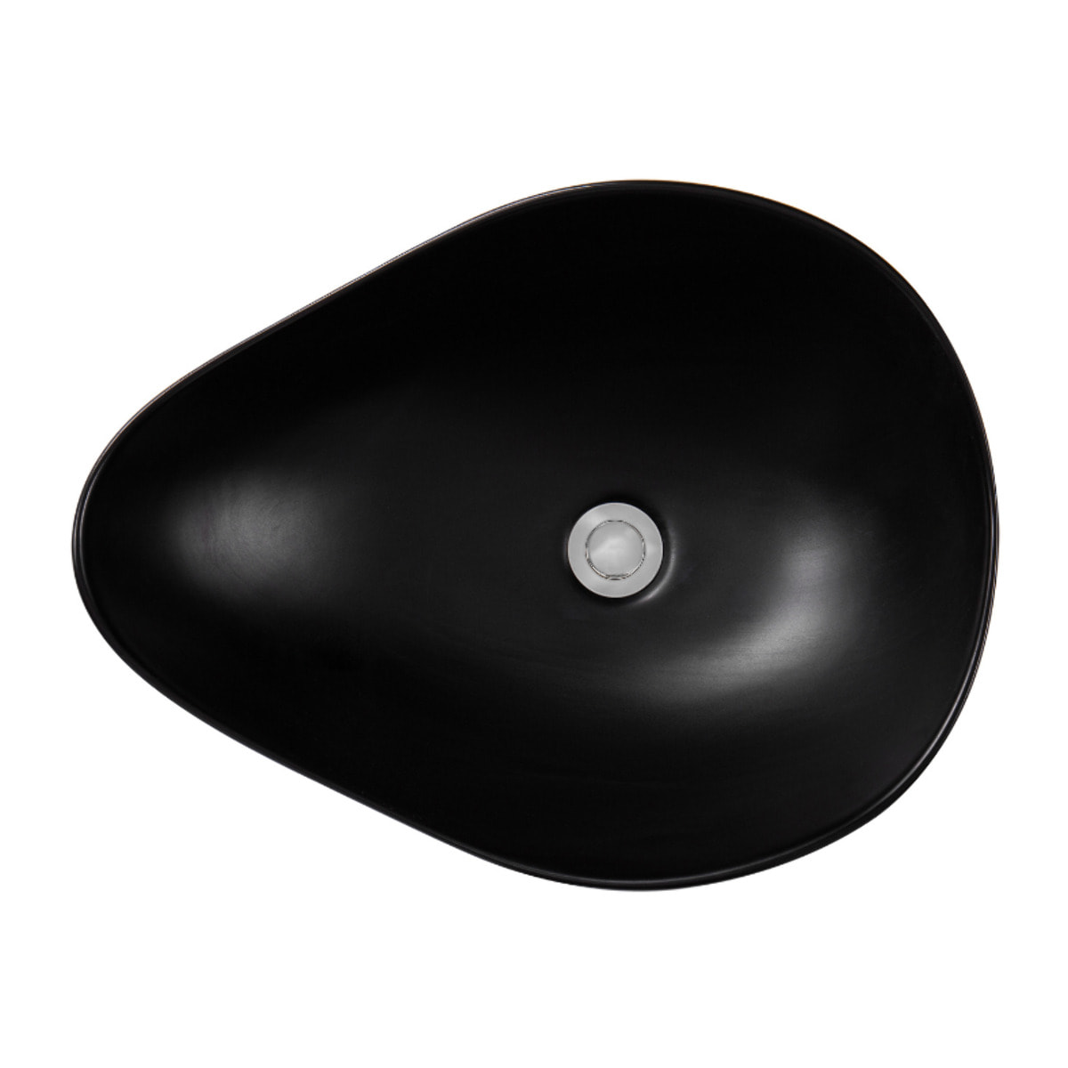 PixL 51 x 38 x 19 cm vasque à poser Infinitio, sans trop-plein, noir (CEPX5038BKM)