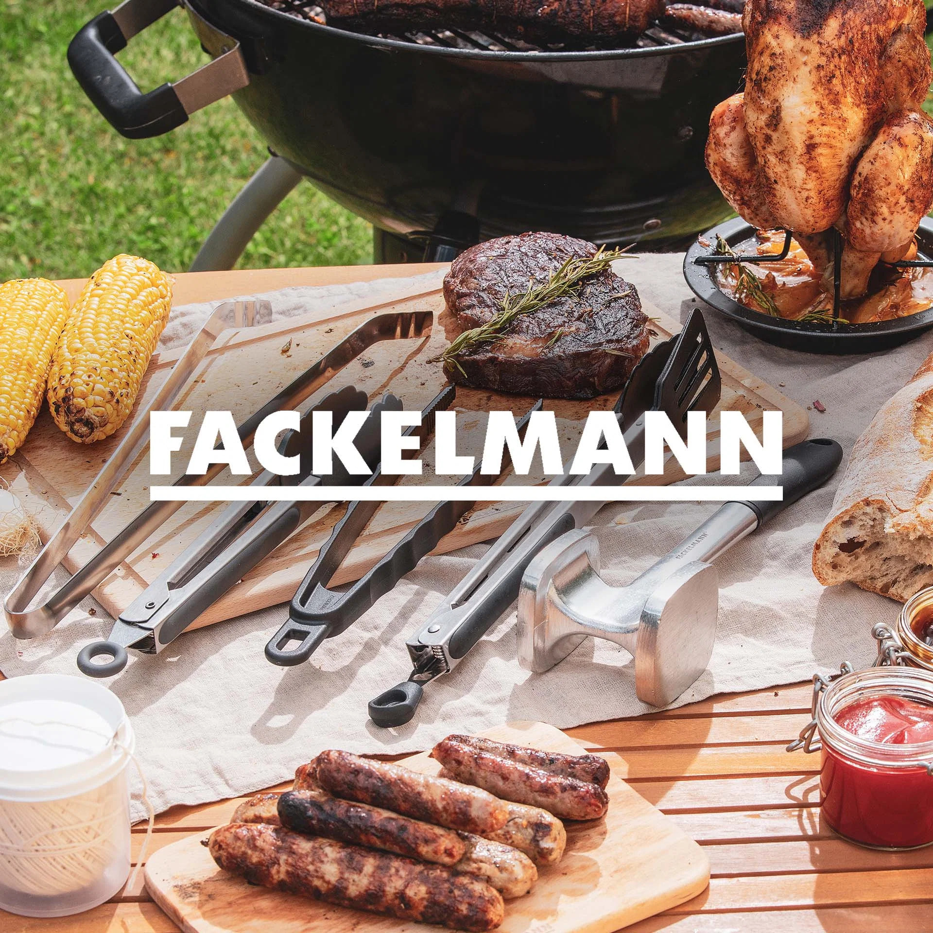 Pince de cuisine double embout 35 cm Fackelmann Penderie