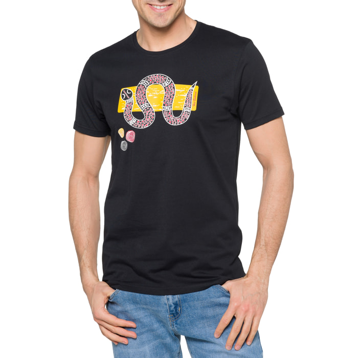 T-shirt in cotone 150 gr Taipan Hot Buttered Nero