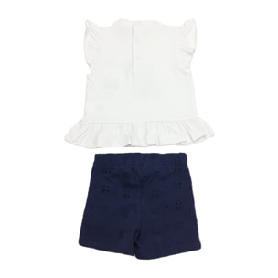 COMPLETO 2PZ TSHIRT E SHORT SANGALLO