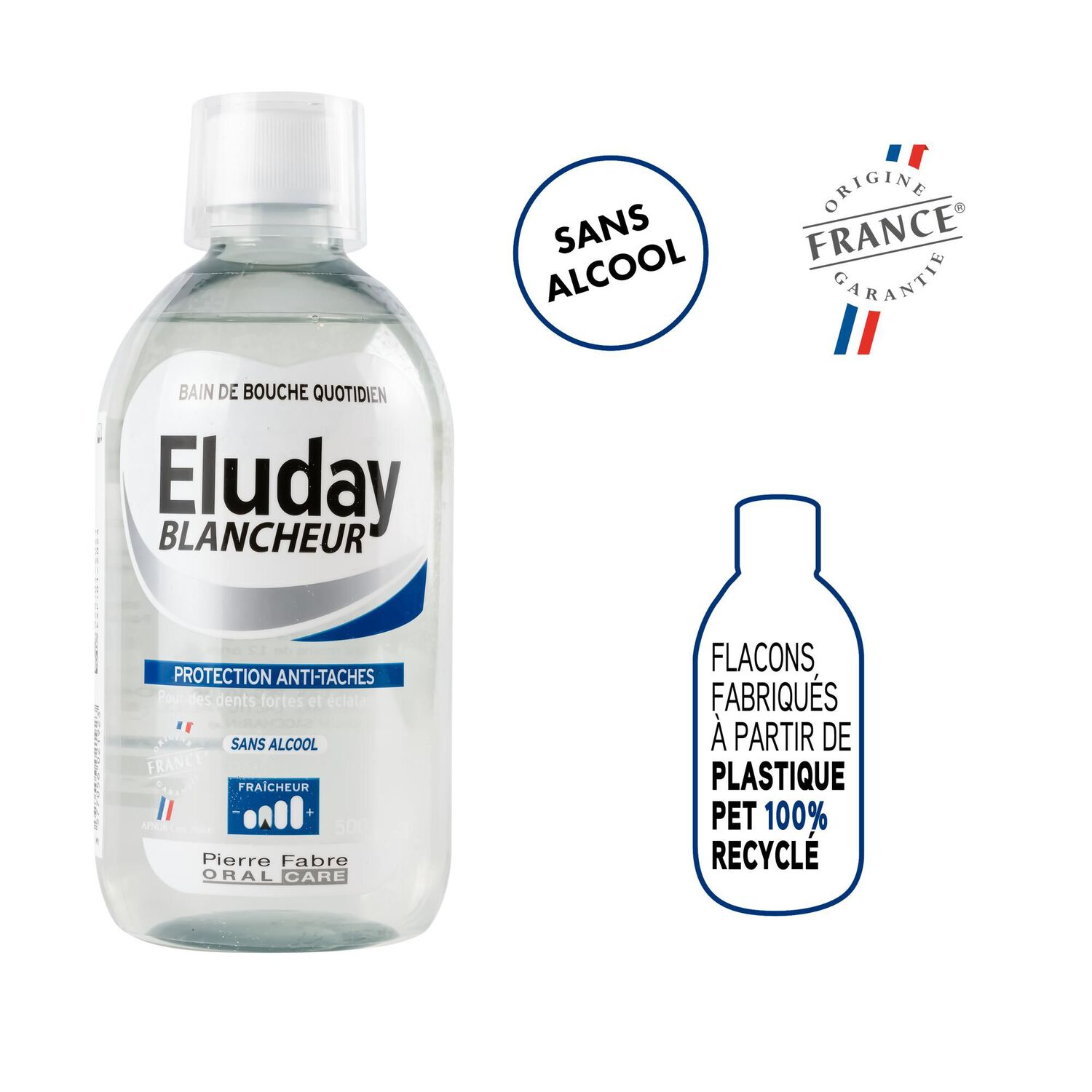 Eluday Blancheur - Bain de Bouche Quotidien Blancheur 500 ml