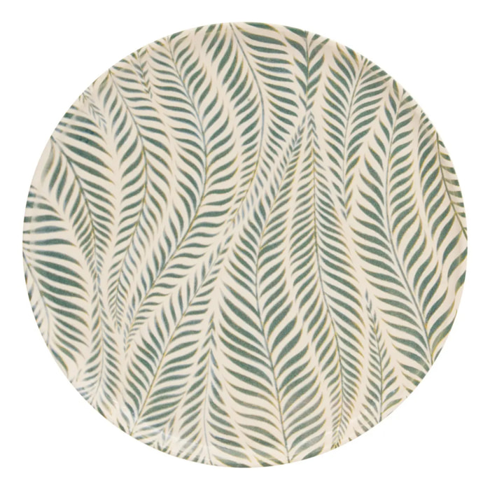 Assiette plate Gina D28cm vert