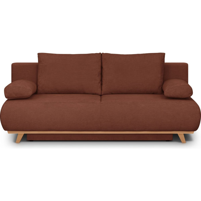 Canapé convertible 3 places en tissu chenille - LARIA