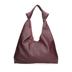 Borsa a spalla da donna In Vera pelle Made in Italy 40x42x2 cm