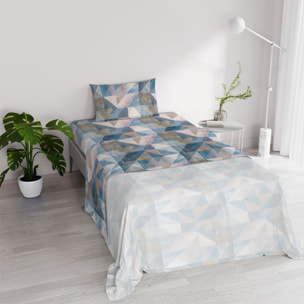 COMPLETO LETTO RIVER SINGOLO SEPIK BLUE