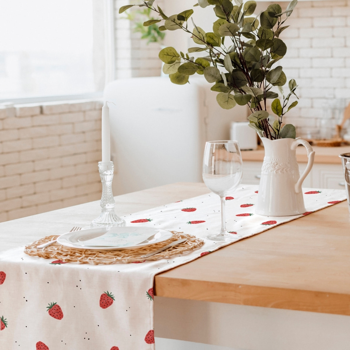 Chemin de table ASTRID ROUGE