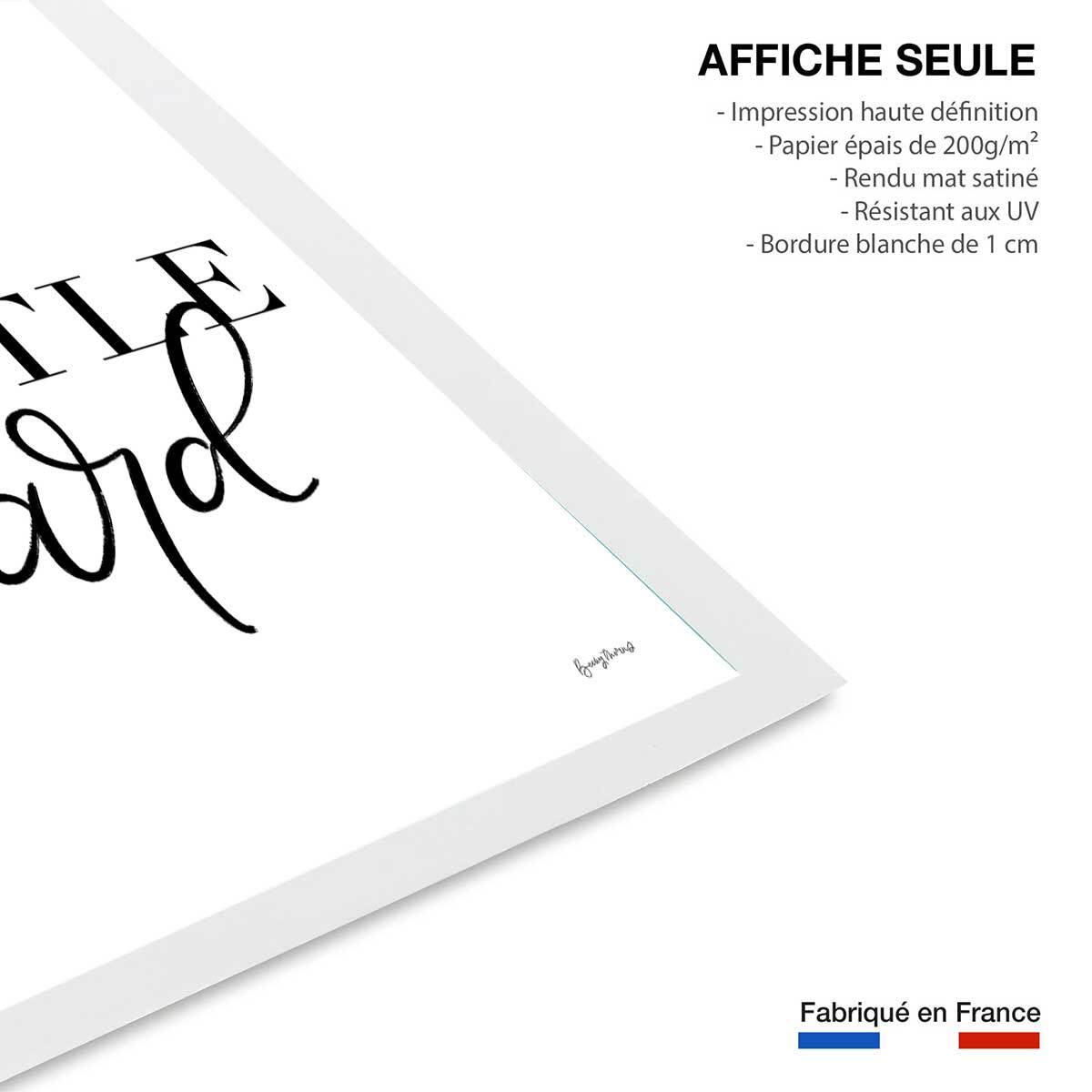 Affiche hustle hard Affiche seule