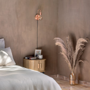 Applique murale "Keli" - cuivre - métal D12 cm