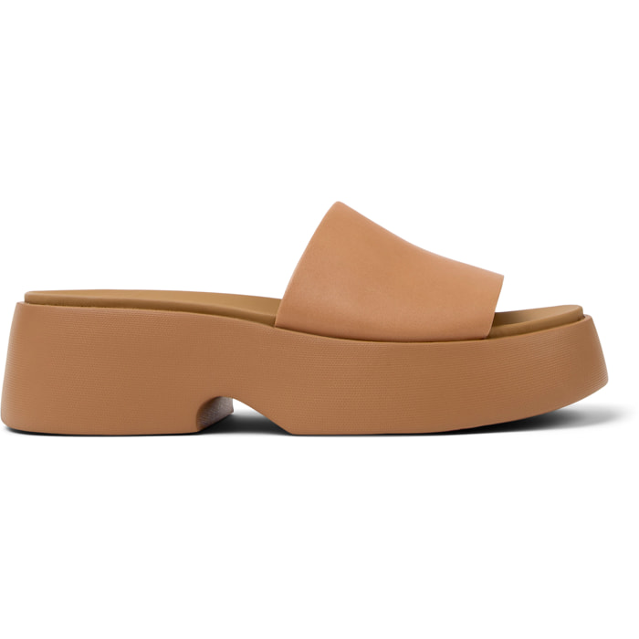 Sandalias - CAMPER Tasha - Beige - Cuero liso