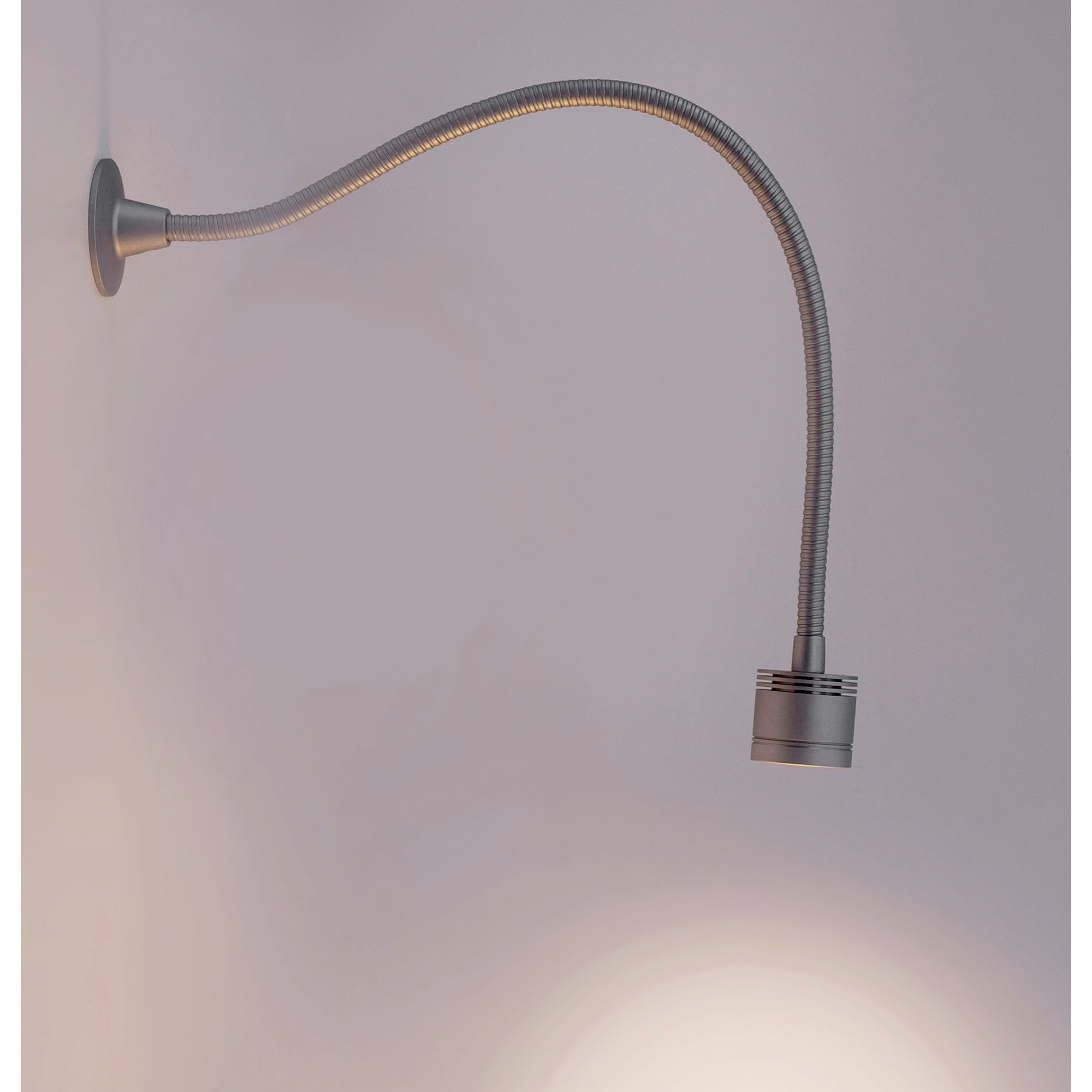 LEDS C4 Luz De Lectura Wall Led 2,2W 3000K Aluminio Anodizado 146Lm