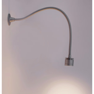 LEDS C4 Luz De Lectura Wall Led 2,2W 3000K Aluminio Anodizado 146Lm