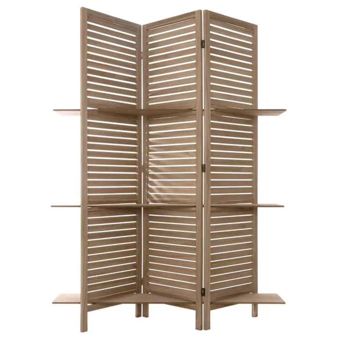 Paravent "Tiam" 3 étagères bois H170cm