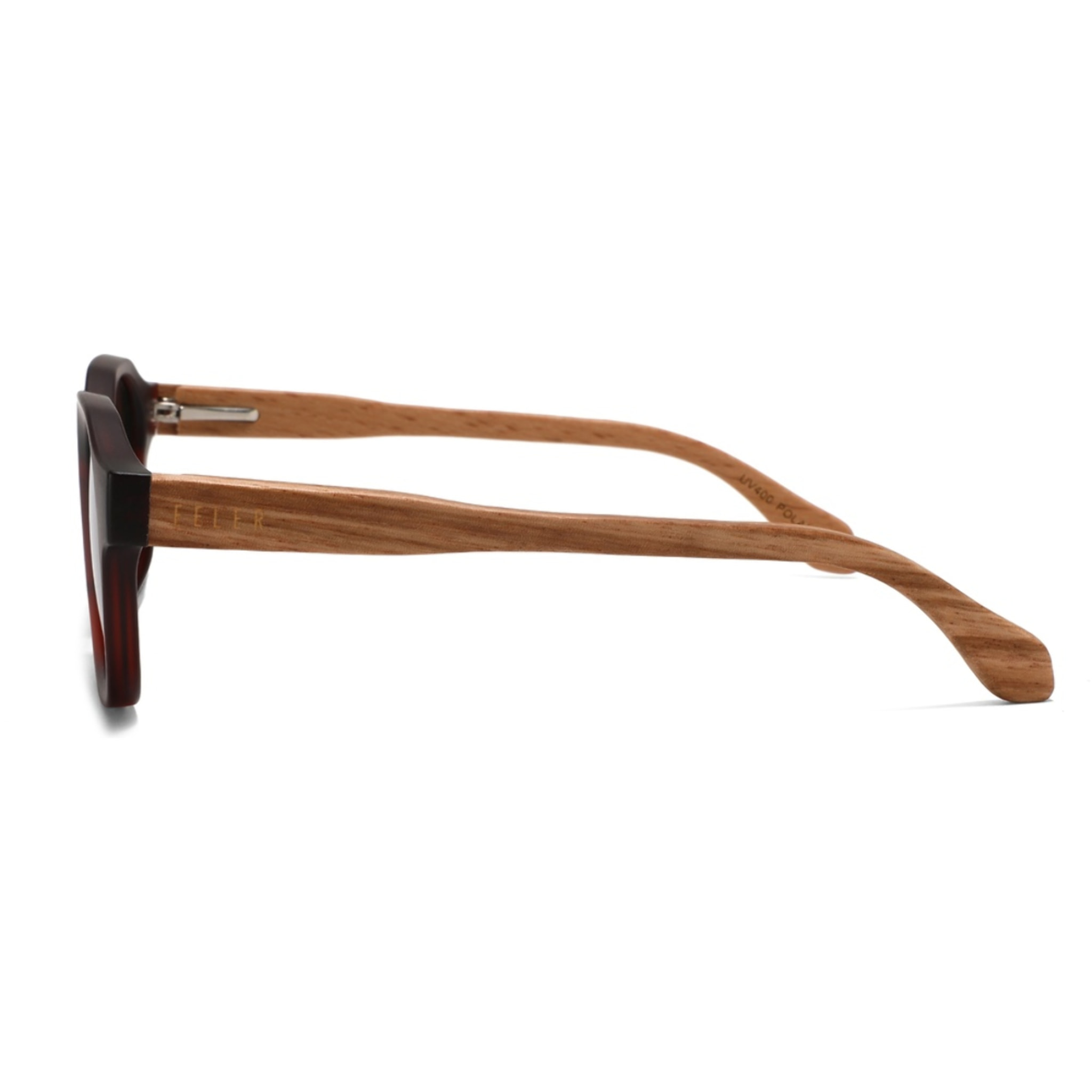 Gafas de Sol Feler 1600-2 Polarizadas de Madera Unisex 45 mm