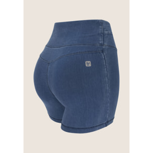 Jeggings N.O.W. short skinny a vita alta in tencel denim