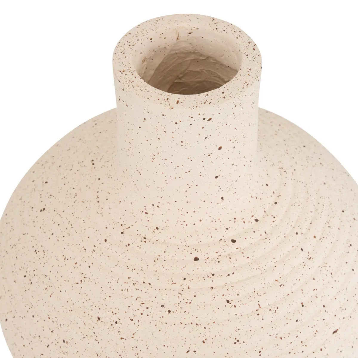 Vase Ted Boule 33x33x43 cm Blanc
