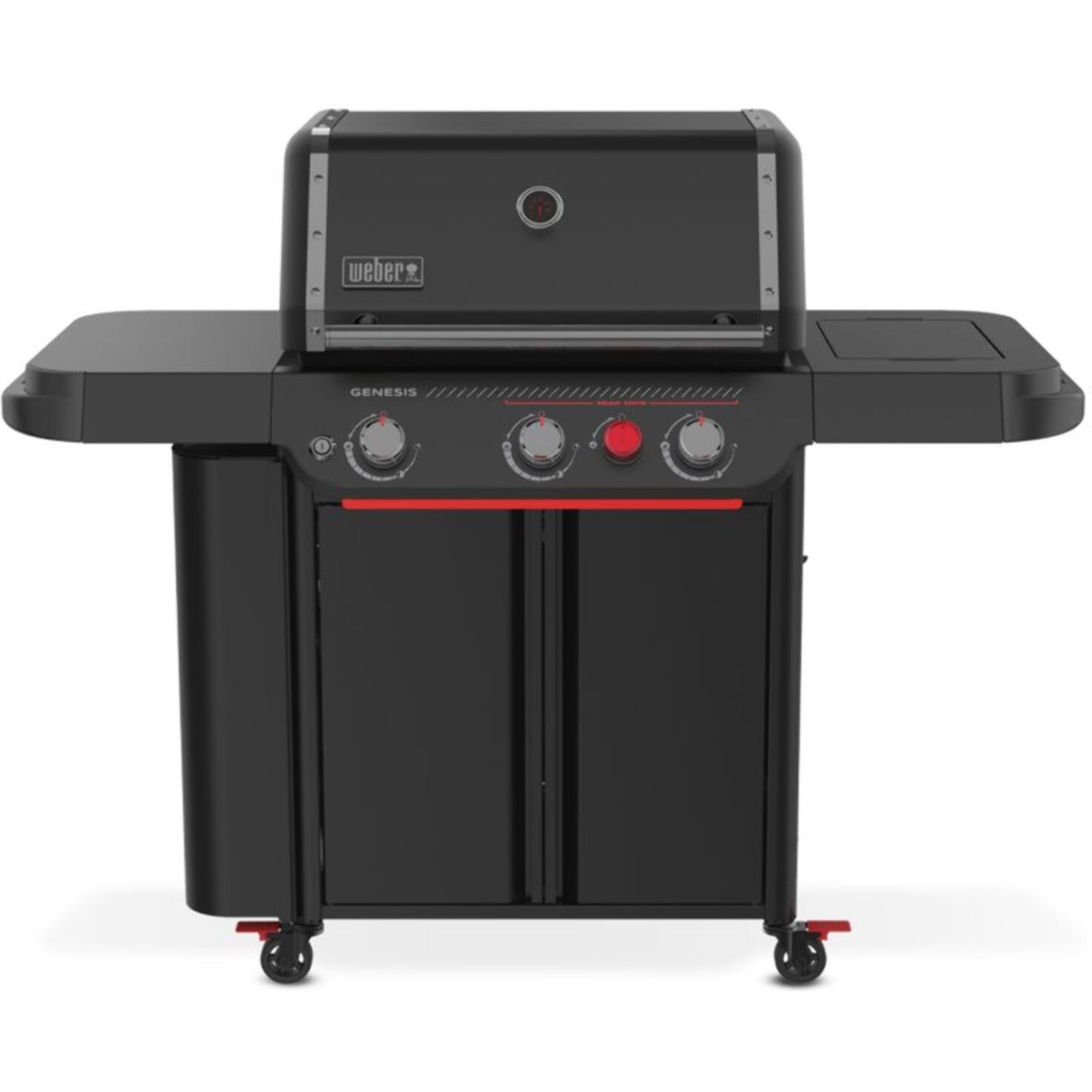 Barbecue gaz WEBER Genesis E-330WR Stealth, sur chariot, 3 brûleurs, surface de cuisson 68 x 48 cm