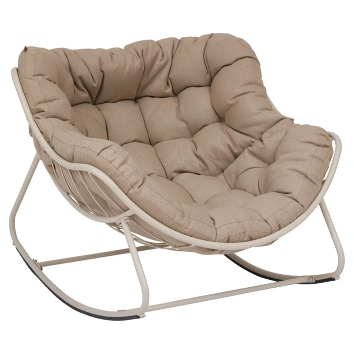 Fauteuil à bascule Paopao argile