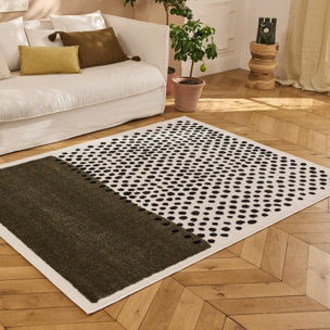 PANTONE - Tapis vert à motif à pois TERRA DEL SOL