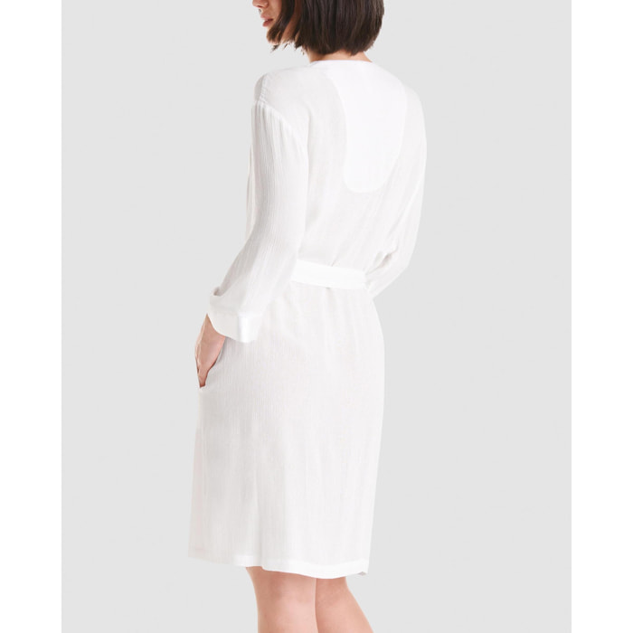 Bata corta mujer viscosa suave y elegante