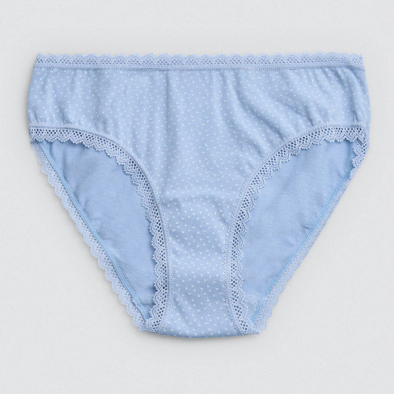 Confezione da 2 mutandine midi stampate nei toni del blu