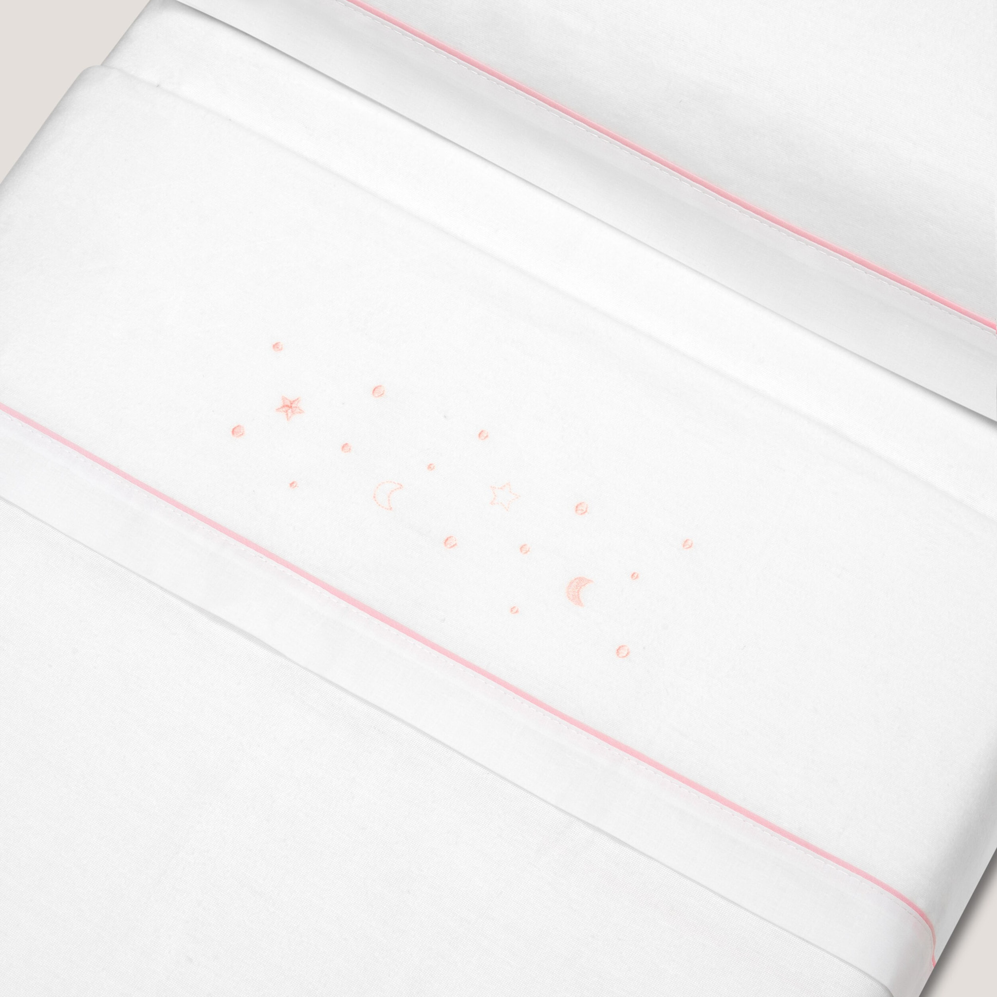 Juego de Sábanas de Cuna Franela Estrellas Luna