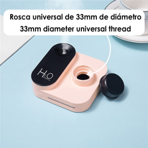 Umidificatore universale con adattatore per bottiglie d'acqua. Batteria ricaricabile incorporata. Adattatore con tappo a vite da 30 mm.