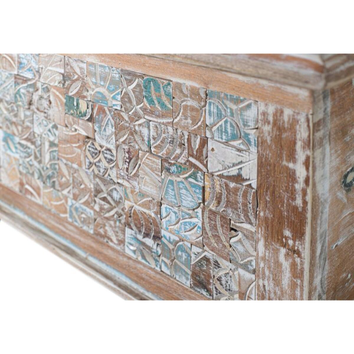 Baúl - madera de mango y madera reciclada - 41x106x36cm