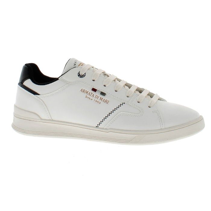 Armata di Mare Scarpe Uomo Sneakers Casual Stringate Basse con Soletta Rimovibile in Memory Foam AMU W24D642 Off White