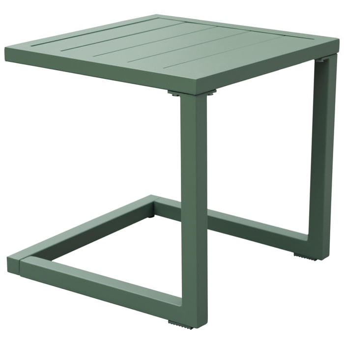 Table d'appoint BARBADOS en aluminium vert sauge