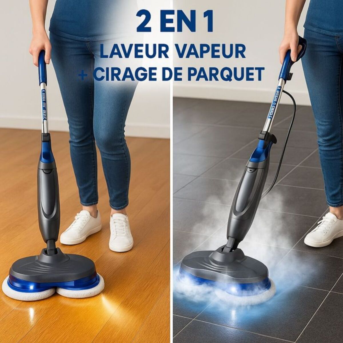 Balai vapeur EZICLEAN Steam Wave 360