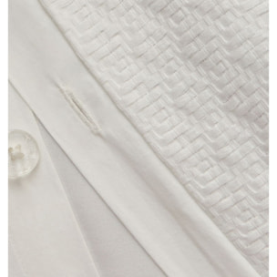 Funda nórdica texturizada Fremat color blanco 100% Algodón