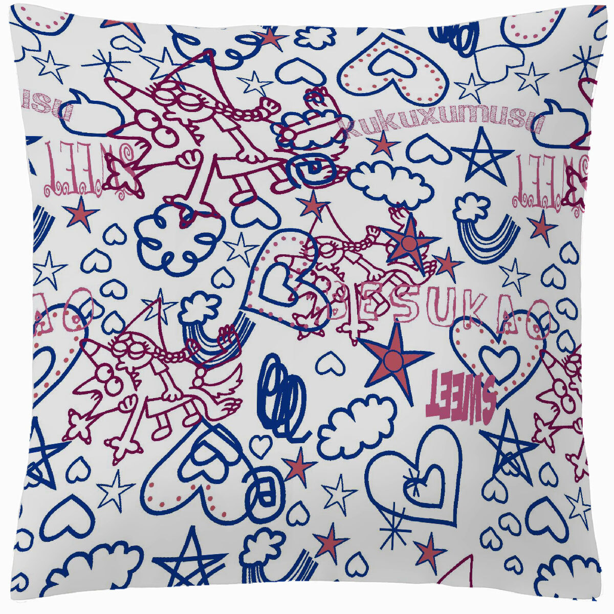 Funda Cojín Deco 65x65 cm Indiana Besukao - 100% algodón - 150 hilos