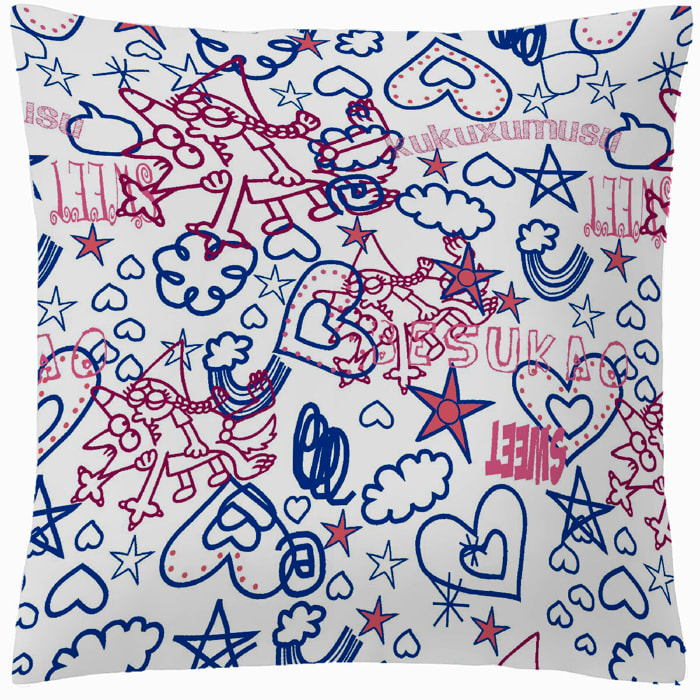 Funda Cojín Deco 65x65 cm Indiana Besukao - 100% algodón - 150 hilos